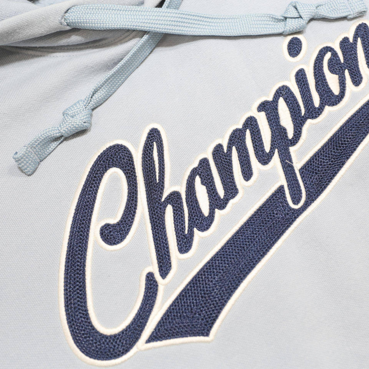 CHAMPION Womens Blue Hoodie M Cotton Blend Pullover Casual Sporty