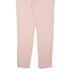 SARAH CHOLE Womens Polyester Blend Pink Regular Straight Trousers W30 L30 Formal