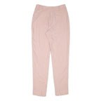 SARAH CHOLE Womens Polyester Blend Pink Regular Straight Trousers W30 L30 Formal