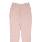 SARAH CHOLE Womens Polyester Blend Pink Regular Straight Trousers W30 L30 Formal