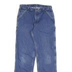 CARHARTT Mens Jeans Blue Regular Straight Denim Medium W34 L34 Workwear