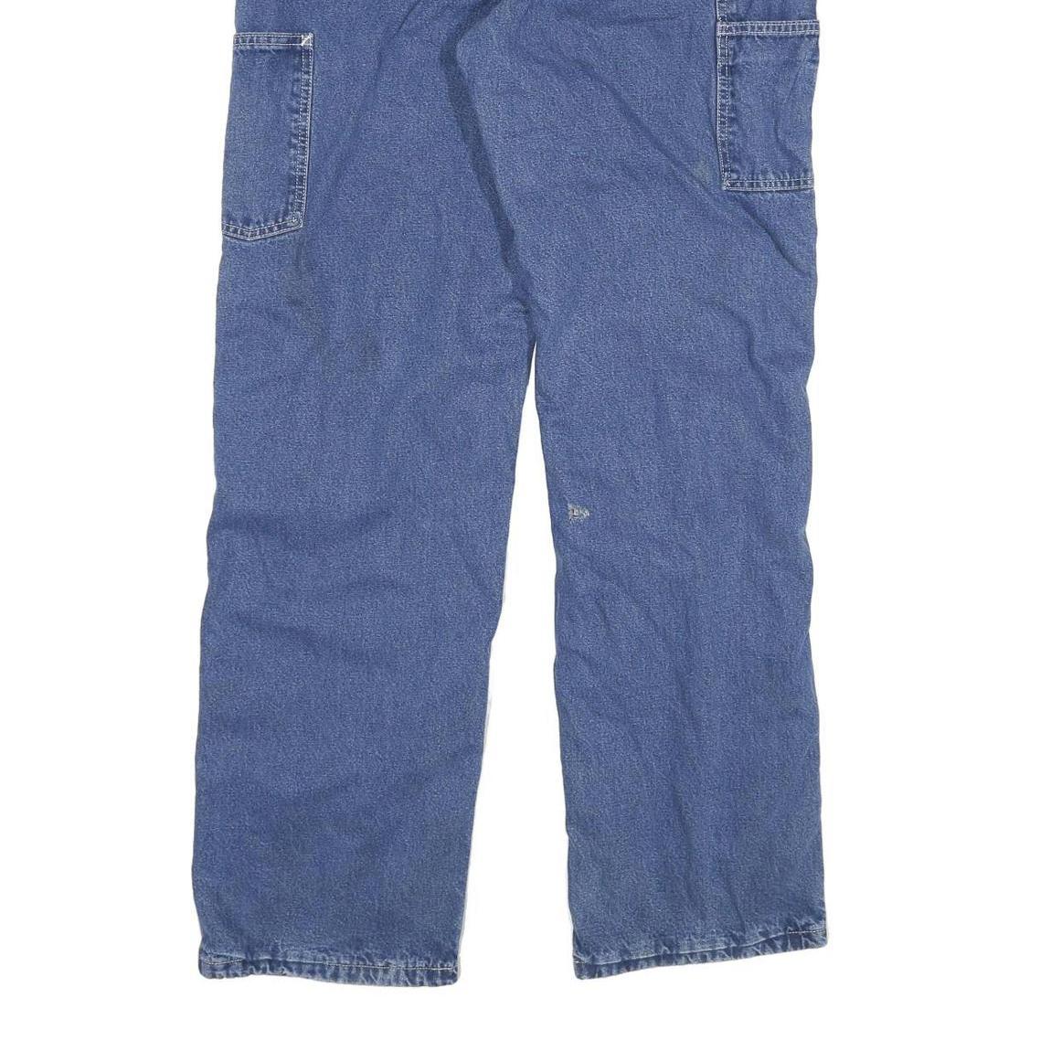 CARHARTT Mens Jeans Blue Regular Straight Denim Medium W34 L34 Workwear