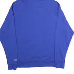 CHAMPION Mens Blue Pullover Hoodie XL Half Zip Sports Casual Sweatshirt