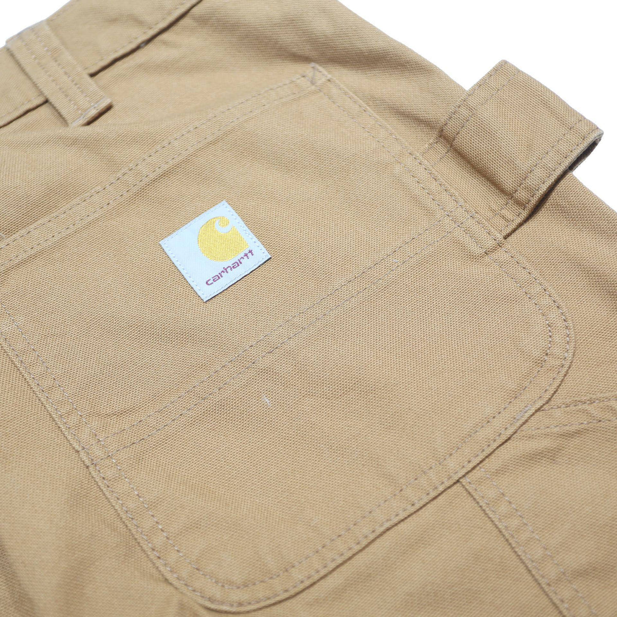 CARHARTT Mens Regular Fit Trousers Beige Cotton Blend W33 L30 Workwear Zip