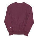 CHAMPION REVERSE WEAVE Mens Maroon Crew Neck S Cotton Blend Sweatshirt Pullover