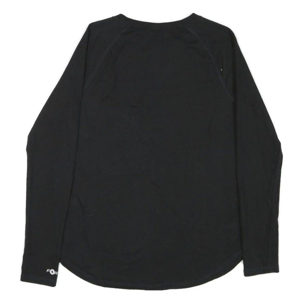 CARHARTT Womens Black Long Sleeve Crew Neck Relaxed Fit M Cotton Blend T-Shirt