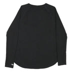 CARHARTT Womens Black Long Sleeve Crew Neck Relaxed Fit M Cotton Blend T-Shirt