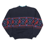 AU SPORTSWEAR Womens Navy Blue Cardinal Bird Crew Neck M Cotton Blend Sweatshirt