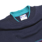 AU SPORTSWEAR Womens Navy Blue Cardinal Bird Crew Neck M Cotton Blend Sweatshirt