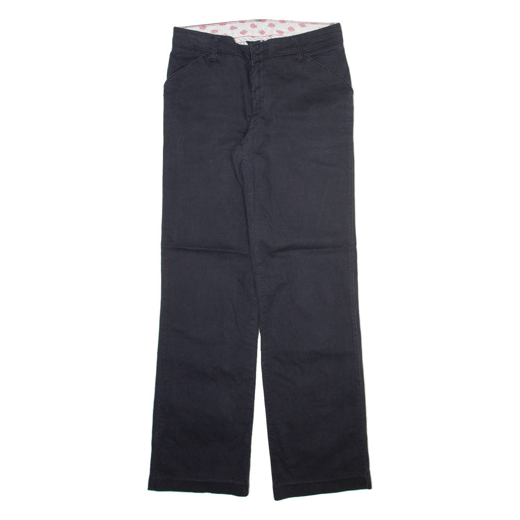 DICKIES Womens Trousers Grey Relaxed Straight W30 L31