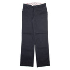 DICKIES Womens Trousers Grey Relaxed Straight W30 L31
