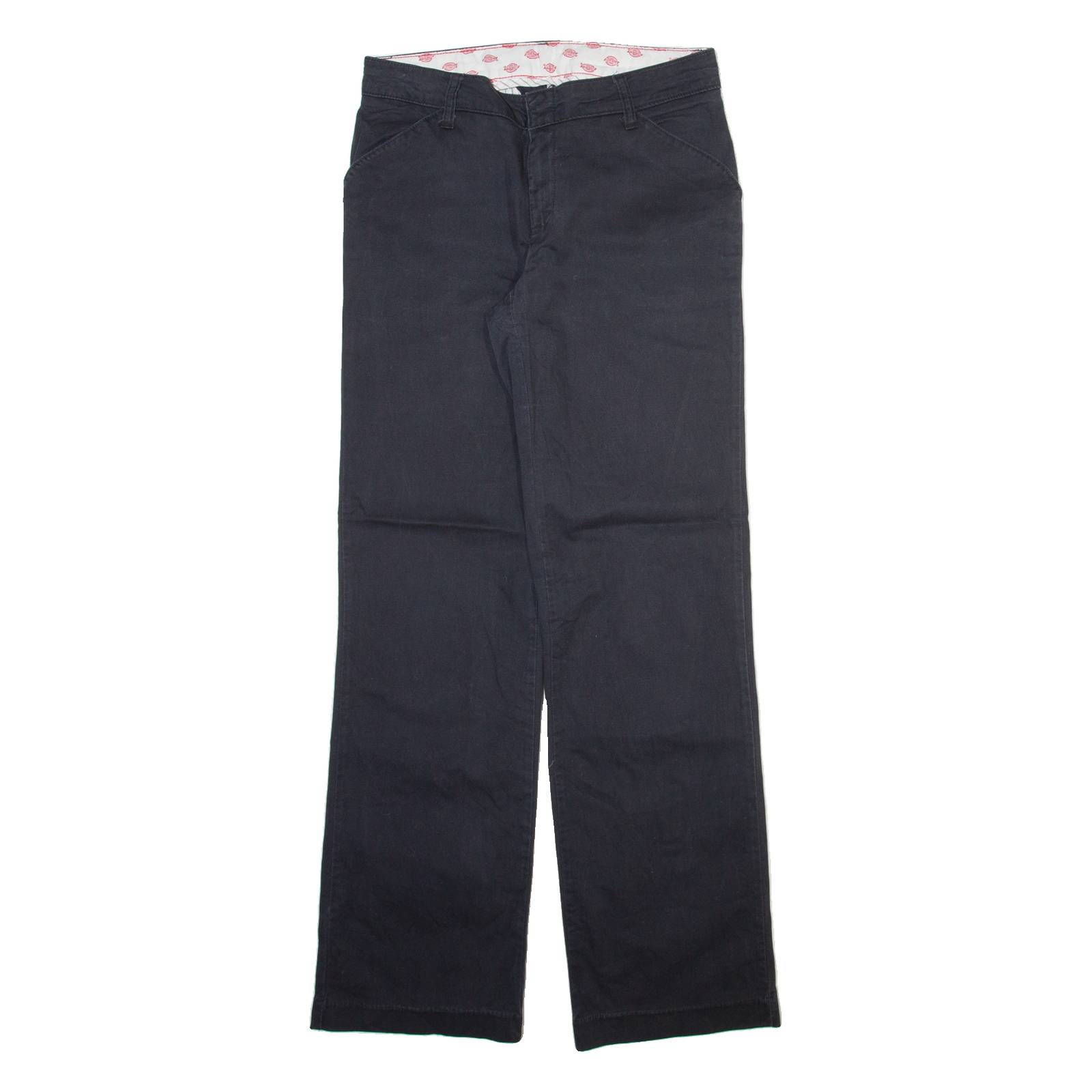DICKIES Womens Trousers Grey Relaxed Straight W30 L31