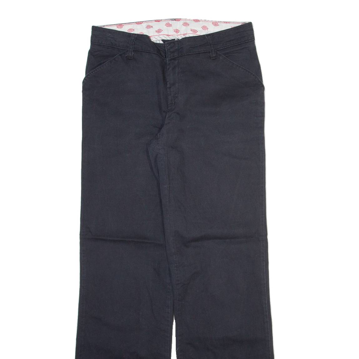 DICKIES Womens Trousers Grey Relaxed Straight W30 L31