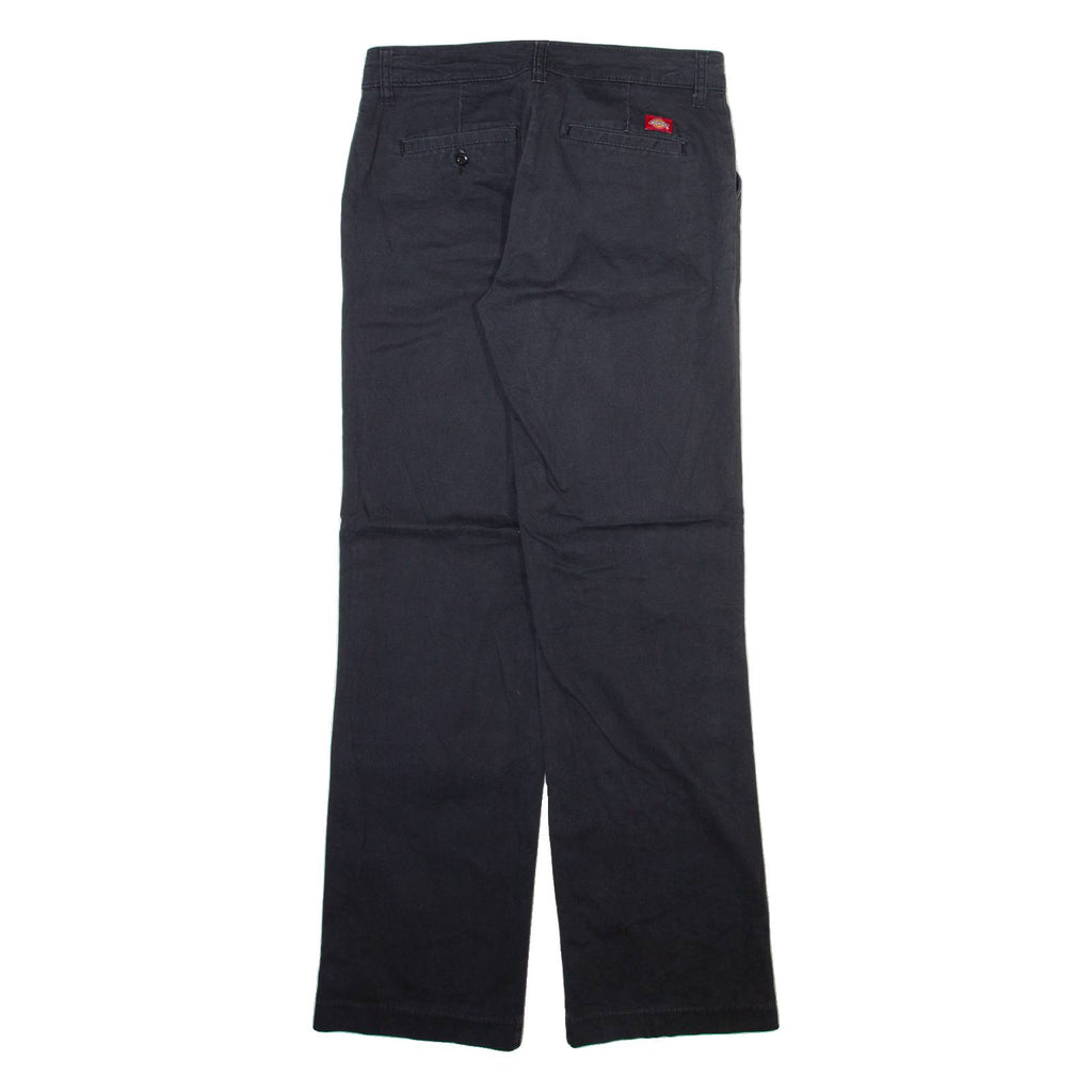 DICKIES Womens Trousers Grey Relaxed Straight W30 L31