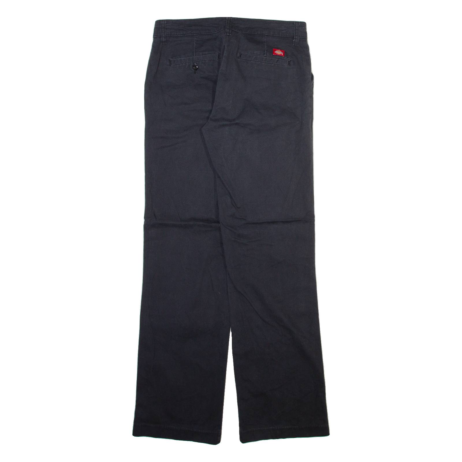 DICKIES Womens Trousers Grey Relaxed Straight W30 L31