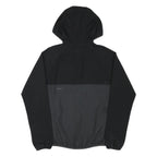 ADIDAS Mens Black & Grey Zip Jacket XS Polyester Blend Plain Hooded