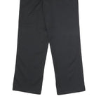 DICKIES Mens Polyester Blend Black Classic Straight Trousers W32 L30 Workwear