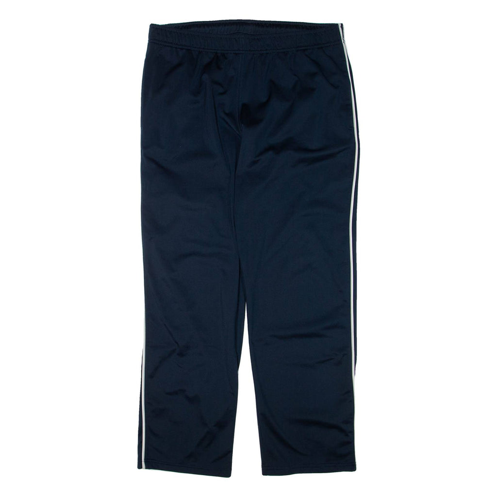 CHAMPION Womens Track Pants Blue Wide-Leg L W34 L30