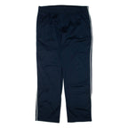 CHAMPION Womens Track Pants Blue Wide-Leg L W34 L30