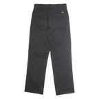 DICKIES Mens Classic Black Polyester Blend Trousers W31 L31 Zip Closure
