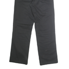 DICKIES Mens Classic Black Polyester Blend Trousers W31 L31 Zip Closure