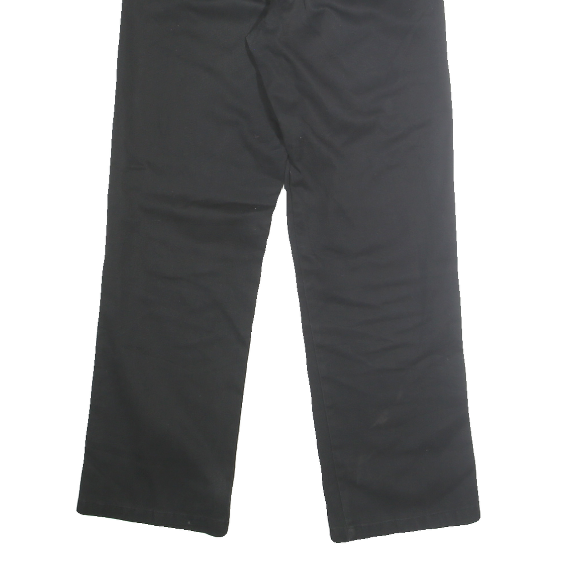 DICKIES Mens Classic Black Polyester Blend Trousers W31 L31 Zip Closure