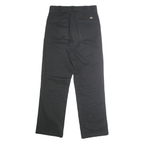 DICKIES Mens Classic Black Polyester Blend Trousers W31 L31 Zip Closure