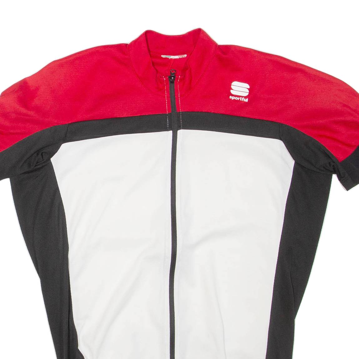 SPORTFUL Cycling Mens T-Shirt Red High Neck M