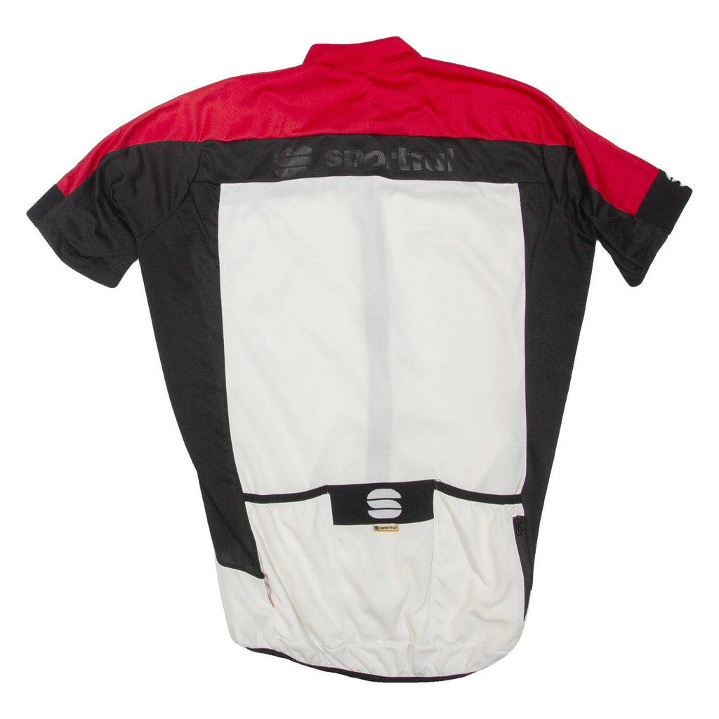 SPORTFUL Cycling Mens T-Shirt Red High Neck M