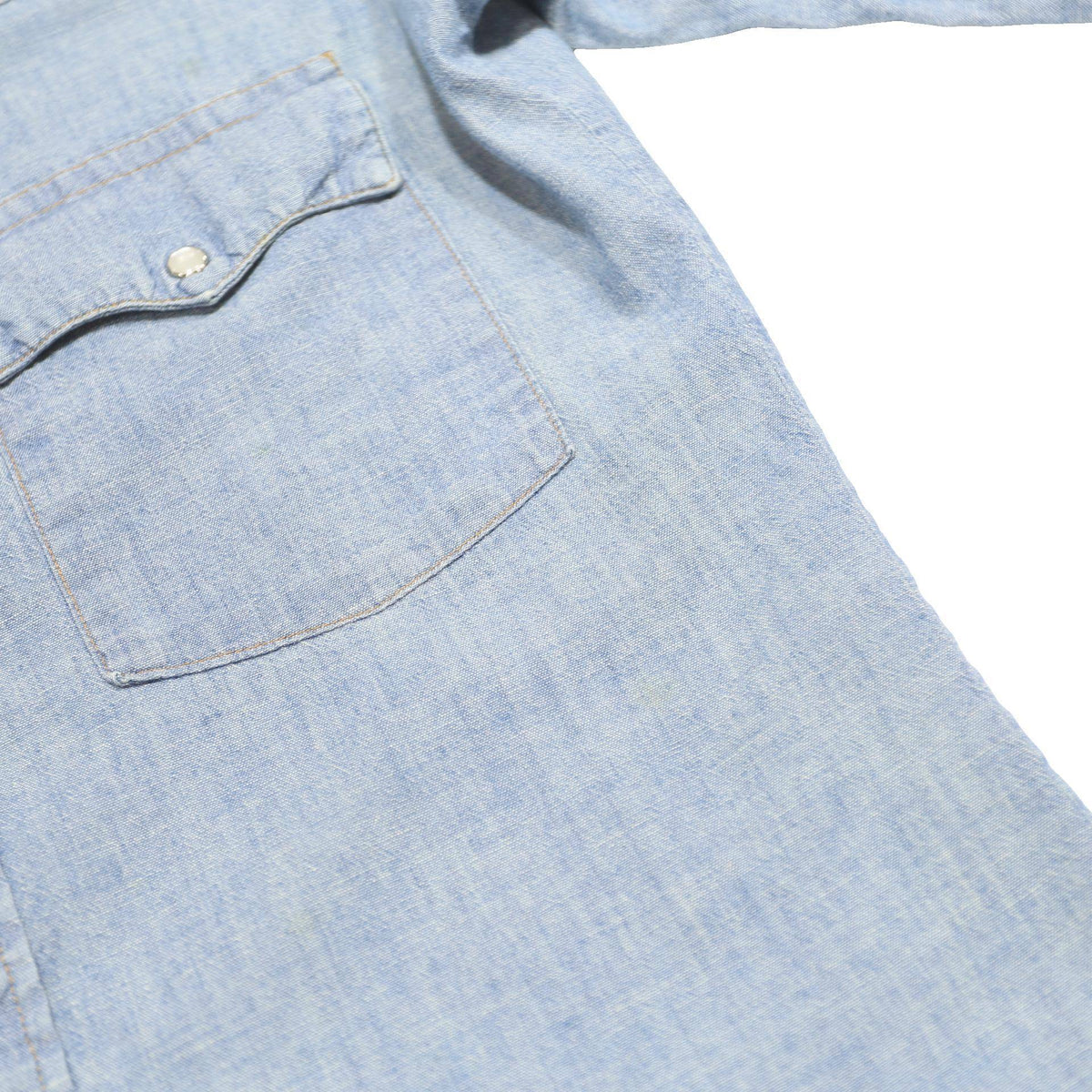 LEVI'S Womens Blue Cotton Denim Shirt S Casual Button-Up Long Sleeve Western