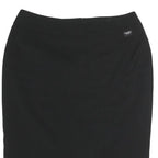CHANEL Womens Black Mini Cotton Skirt M Classic Elegant Style
