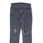 LEVI'S 505C Womens Jeans Blue Classic Straight Denim Medium W26 L27 Distressed