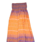 MONSOON Womens Orange & Purple Day Dress Polyester Printed Sleeveless Midi Size