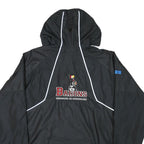 NIKE Mens Black Barons Track Jacket M Polyester Blend Zip Hooded Plain Sport