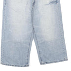 Mens Light Blue Denim Cotton Blend Casual Shorts M W32 Comfortable Fit