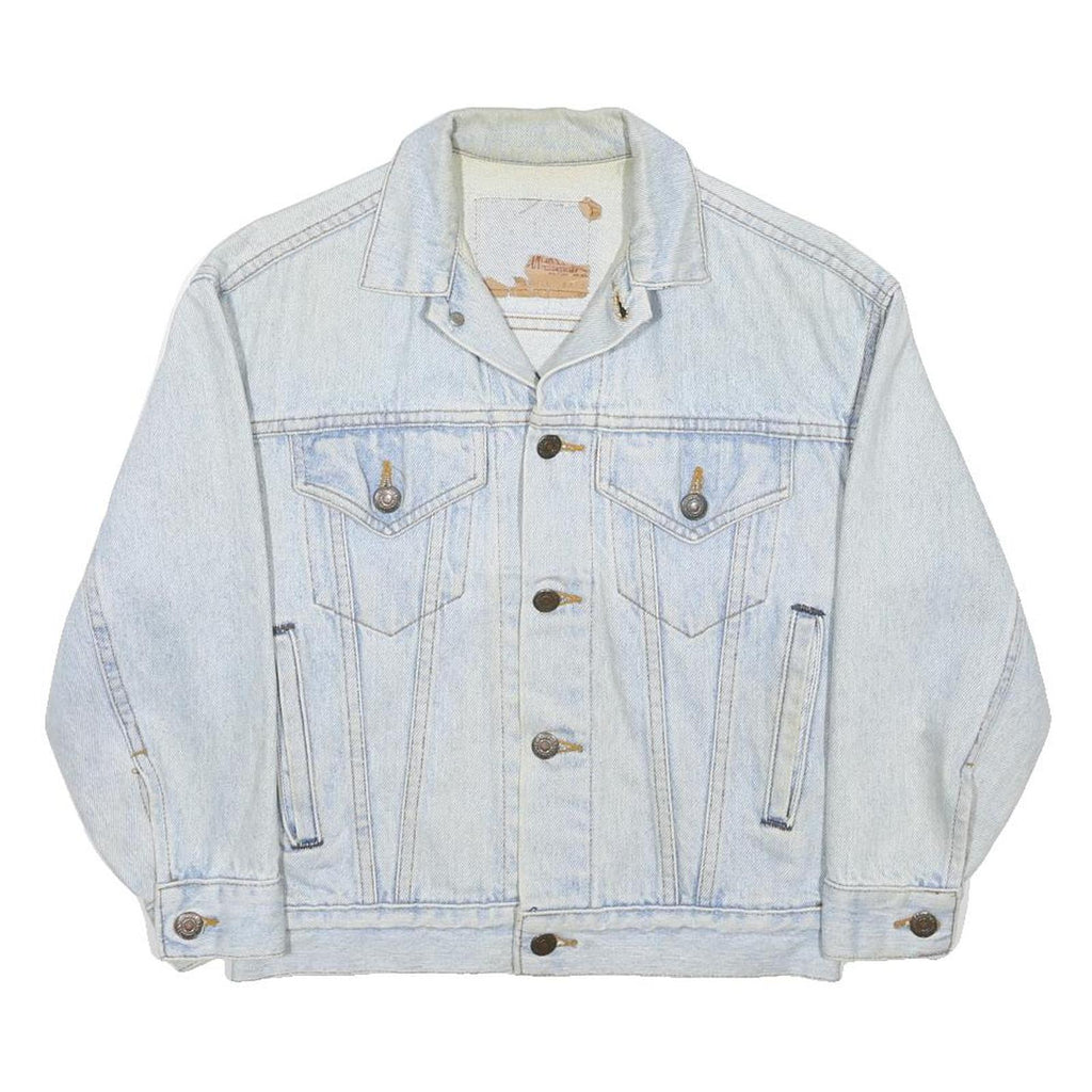 LEVI'S Womens Blue Cotton Denim Jacket S Button Closure Classic Fit Casual