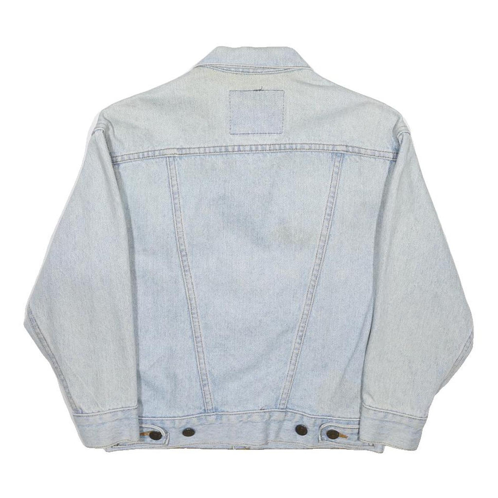 LEVI'S Womens Blue Cotton Denim Jacket S Button Closure Classic Fit Casual