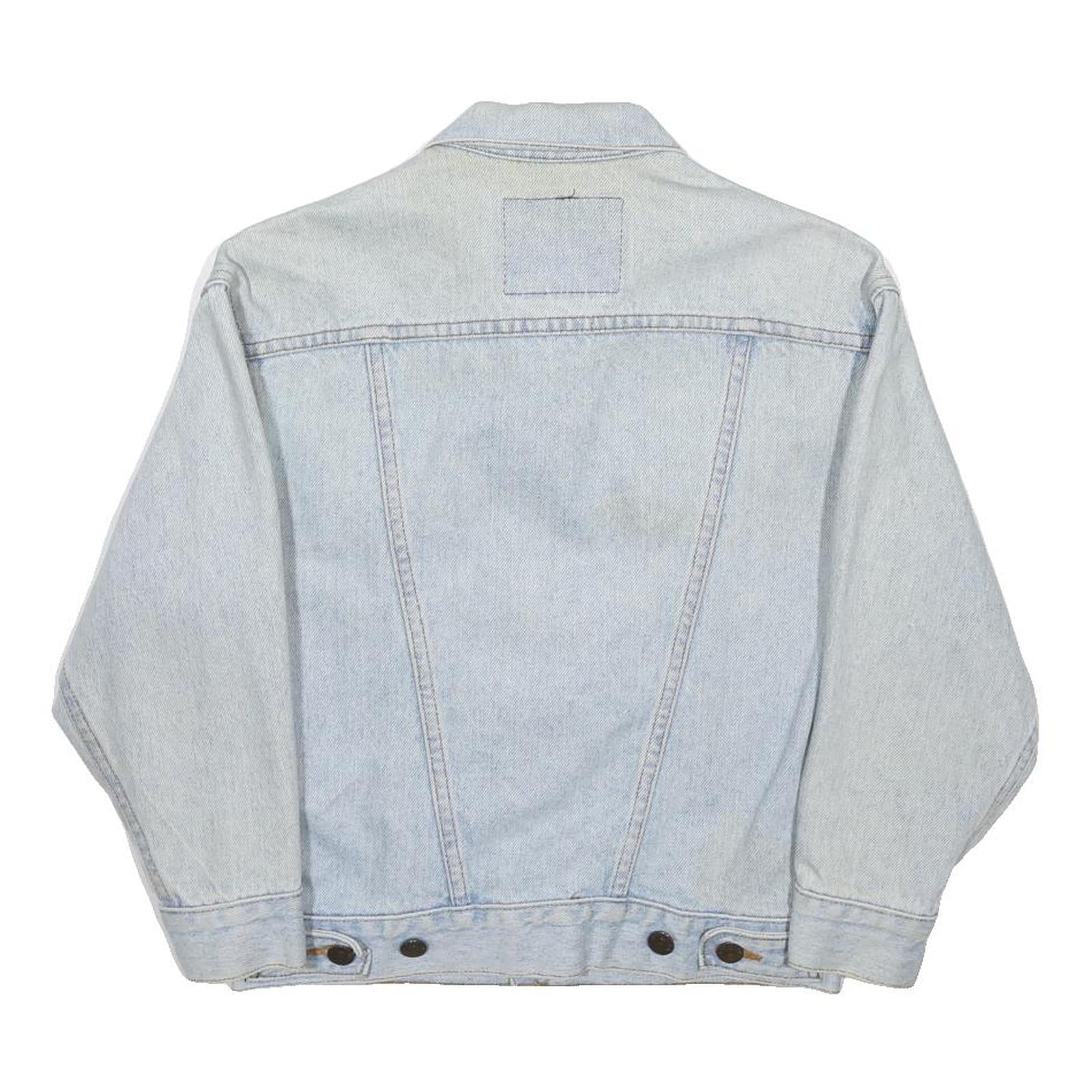 LEVI'S Womens Blue Cotton Denim Jacket S Button Closure Classic Fit Casual