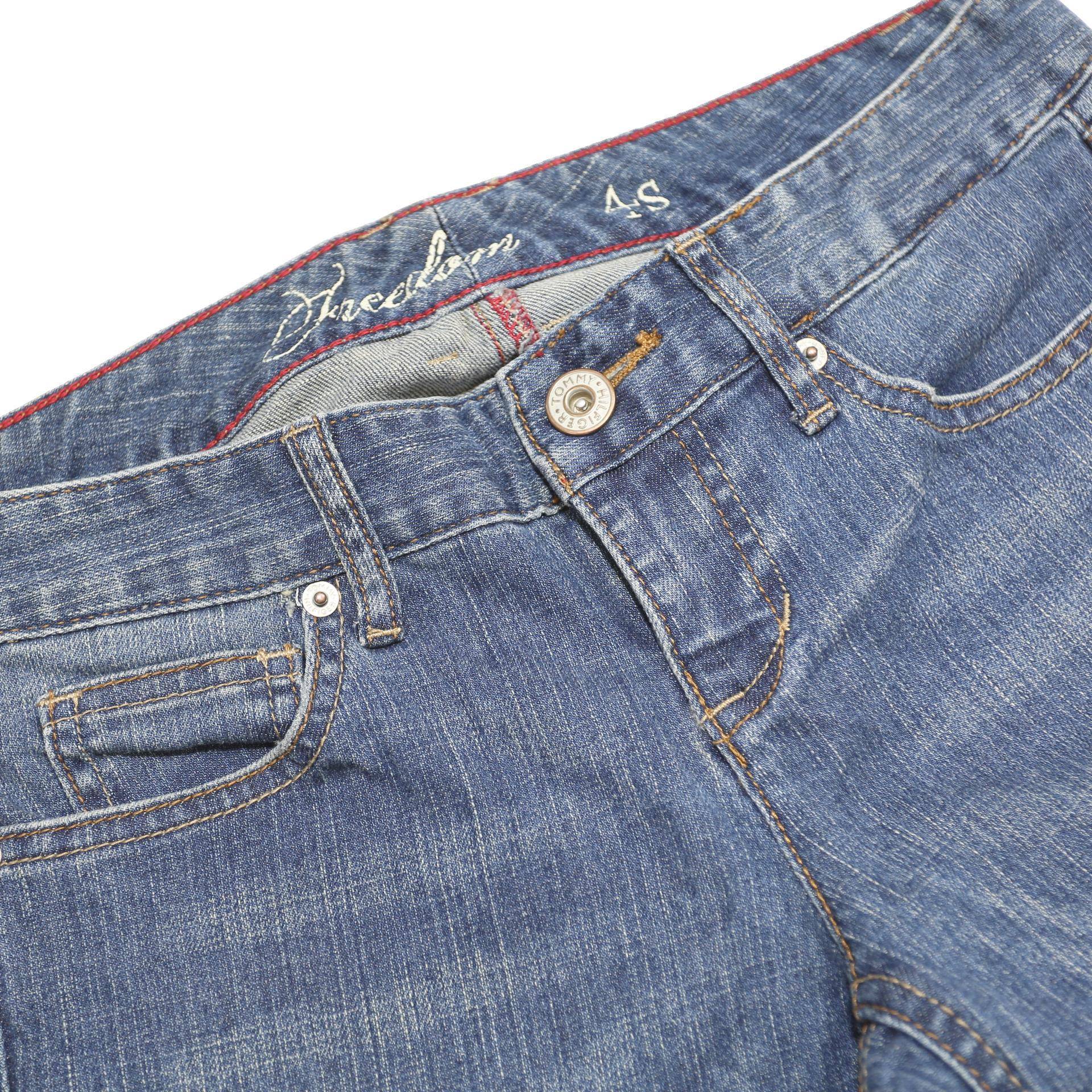 TOMMY HILFIGER Womens Regular Blue Denim Regular Fit Jeans W30 L28 Freedom