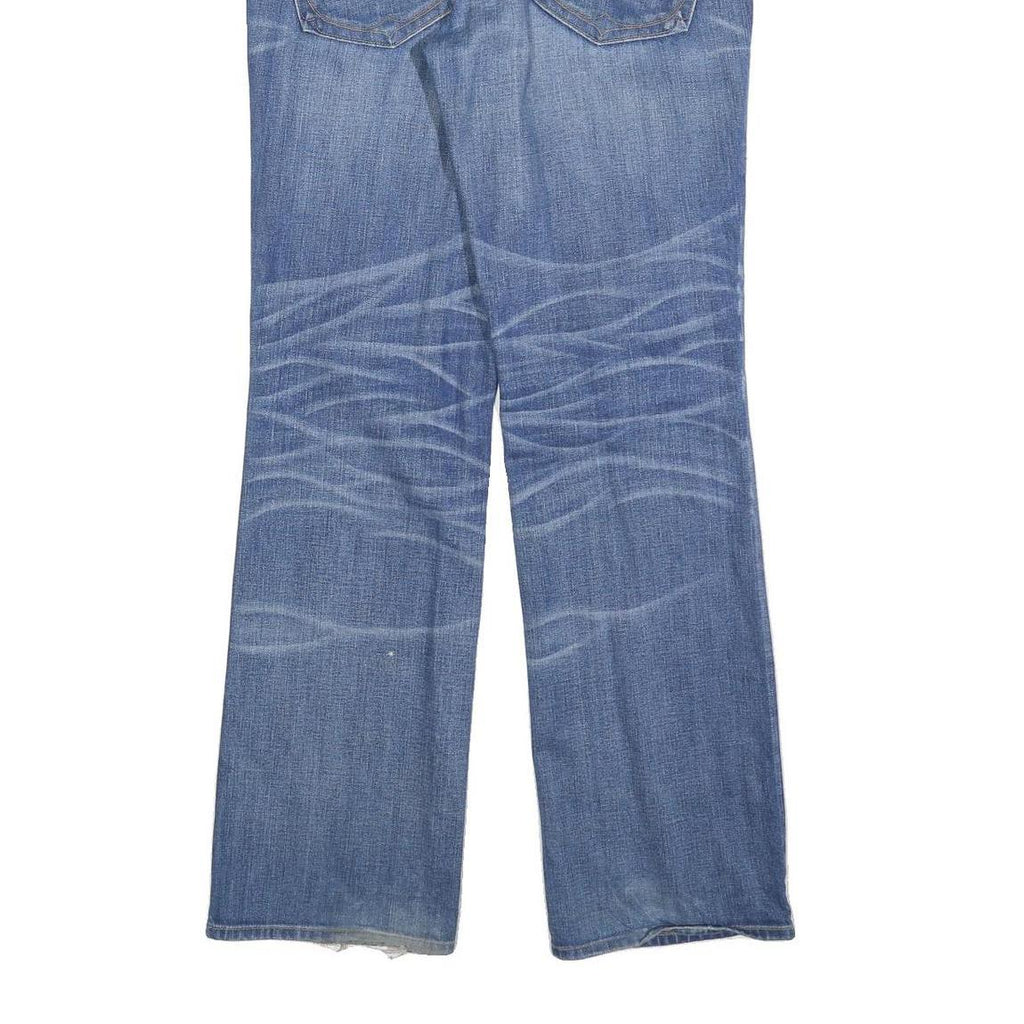 TRUE RELIGION Mens Blue Regular Straight Denim Medium W33 L33 Button Closure