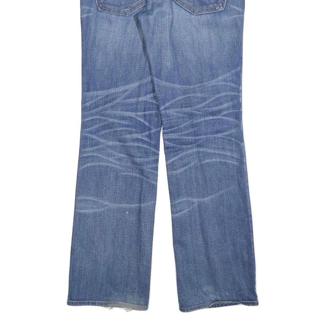 TRUE RELIGION Mens Blue Regular Straight Denim Medium W33 L33 Button Closure