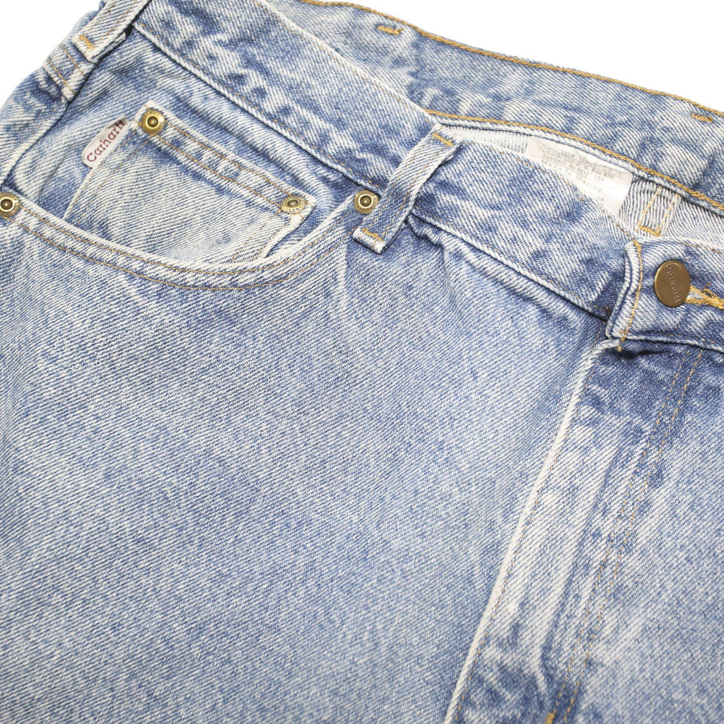 CARHARTT Mens Jeans Blue Relaxed Straight Denim Light W38 L29 Classic Style