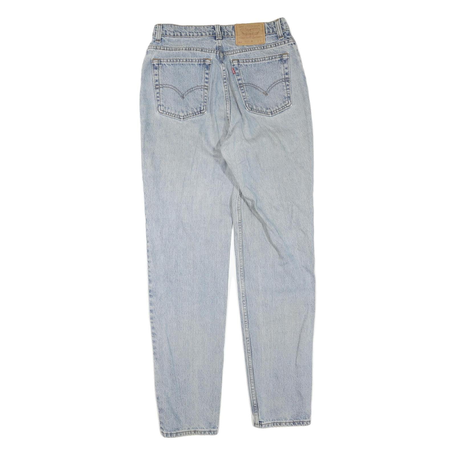 LEVI'S Womens 512 Tapered Jeans Blue Regular Tapered Denim Medium W28 L32