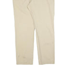 TOMMY HILFIGER Mens Slim Beige Cotton Blend Trousers W36 L32 Zip Classic
