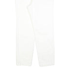 NAUTICA Womens Cotton Blend White Slim Straight Trousers W29 L27 Slim Fit Zip