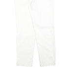 NAUTICA Womens Cotton Blend White Slim Straight Trousers W29 L27 Slim Fit Zip