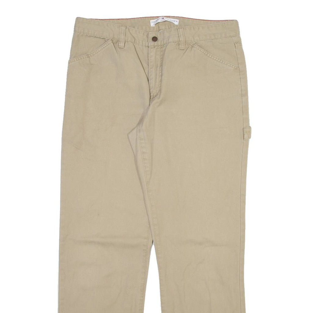 TOMMY HILFIGER Carpenter Womens Trousers Beige Regular Straight W32 L30