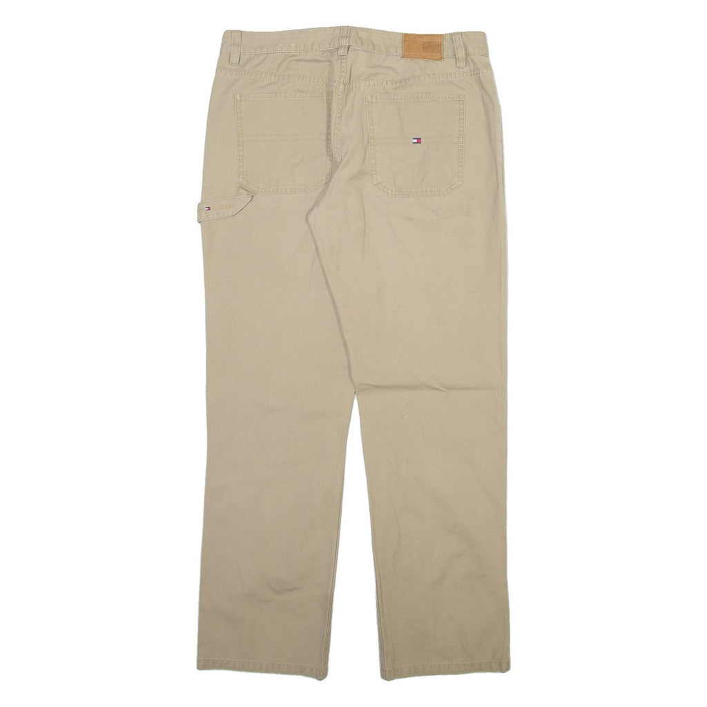 TOMMY HILFIGER Carpenter Womens Trousers Beige Regular Straight W32 L30