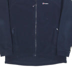 BERGHAUS Womens Navy Blue Fleece Jacket M Polyester Zip Outdoor Warm