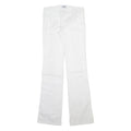 MOSCHINO Womens Trousers White Slim Bootcut W28 L34